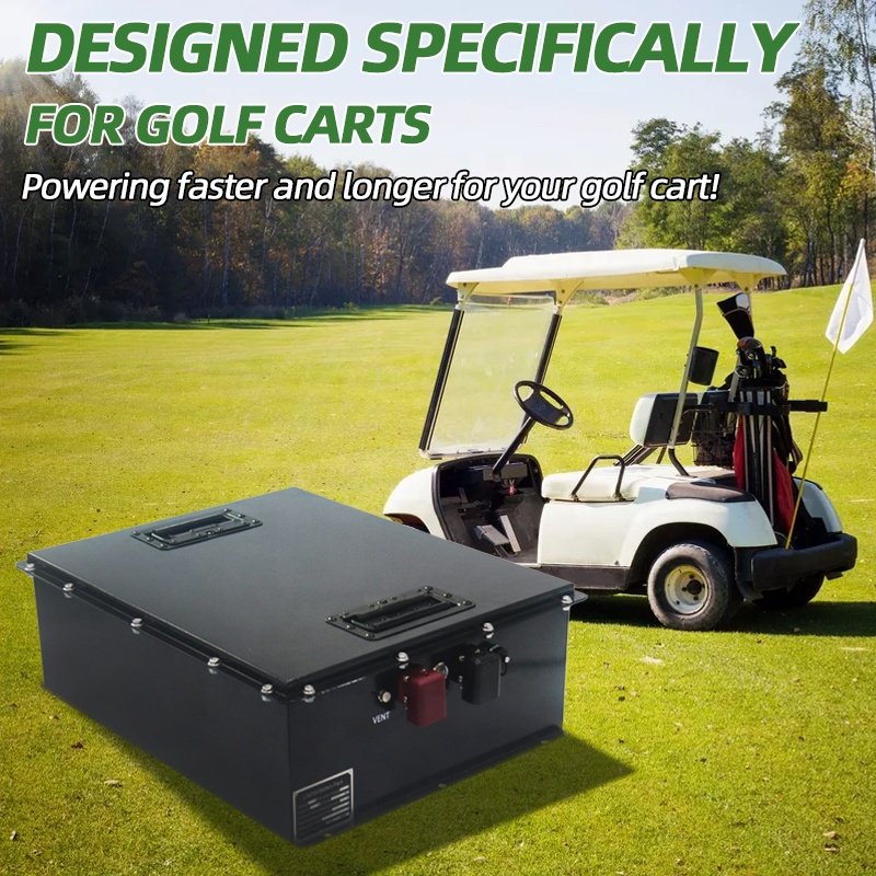 48V 130Ah rechargeable lithium battery 48V golf cart battery deep cycle wholesale lithium ion battery club golf cart lifepo4