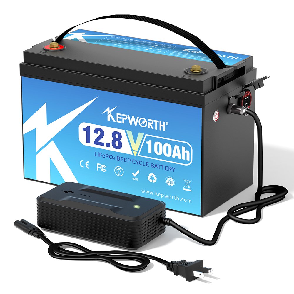 2024 Hotsell kepworth 12V 100AH LiFePO4 Battery Pack Built-in BMS Lithium Ion rechargeable deep cyclePower Home Energy Storage
