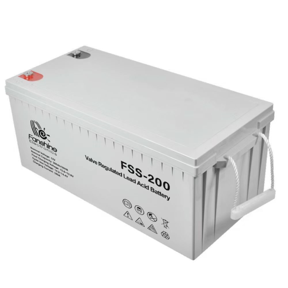 Fanshine Long Life Solar Gel Battery 12V 100AH 200AH Solar Battery OEM Valve Regulated Lead Acid Battery