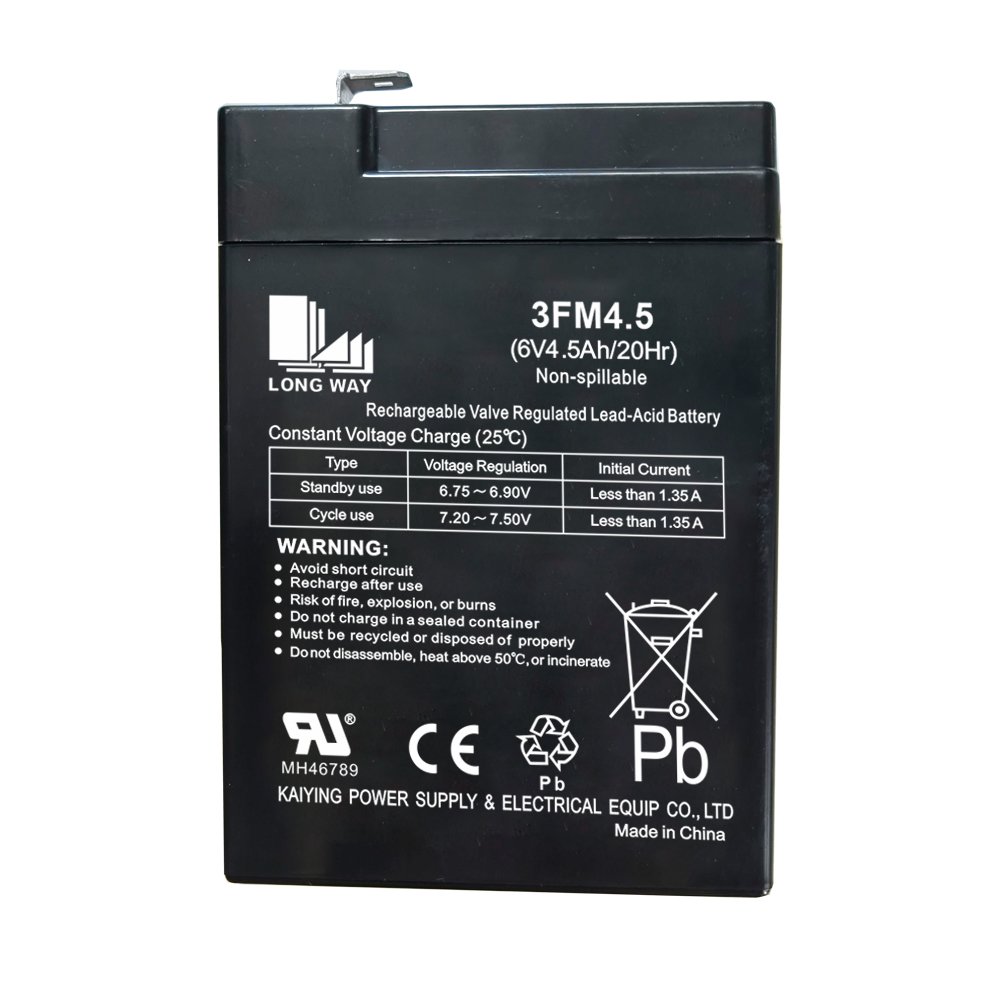 Deep Cycle Valve Regulated Rechargeable 6Volt 4Ah 4.5Ah 5Ah 5.5Ah 7Ah VRLA AGM Lead-acid Battery For Electric Scales Toy Cars