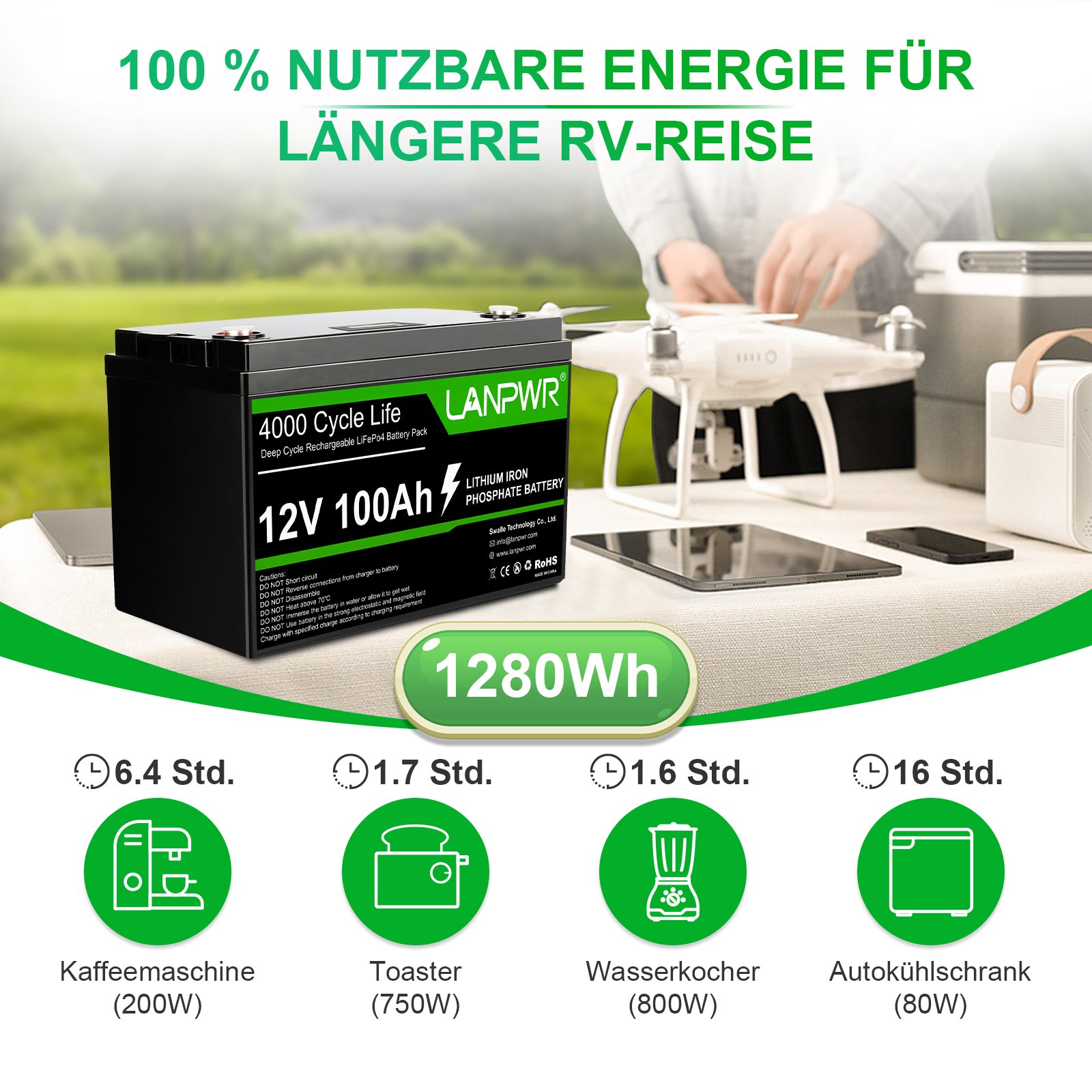 12V 100Ah 200Ah Deep Cycle Lithium Backup Cranking Starting Battery Off-Grid Container Home Group Lifepo4 Lithium Battery