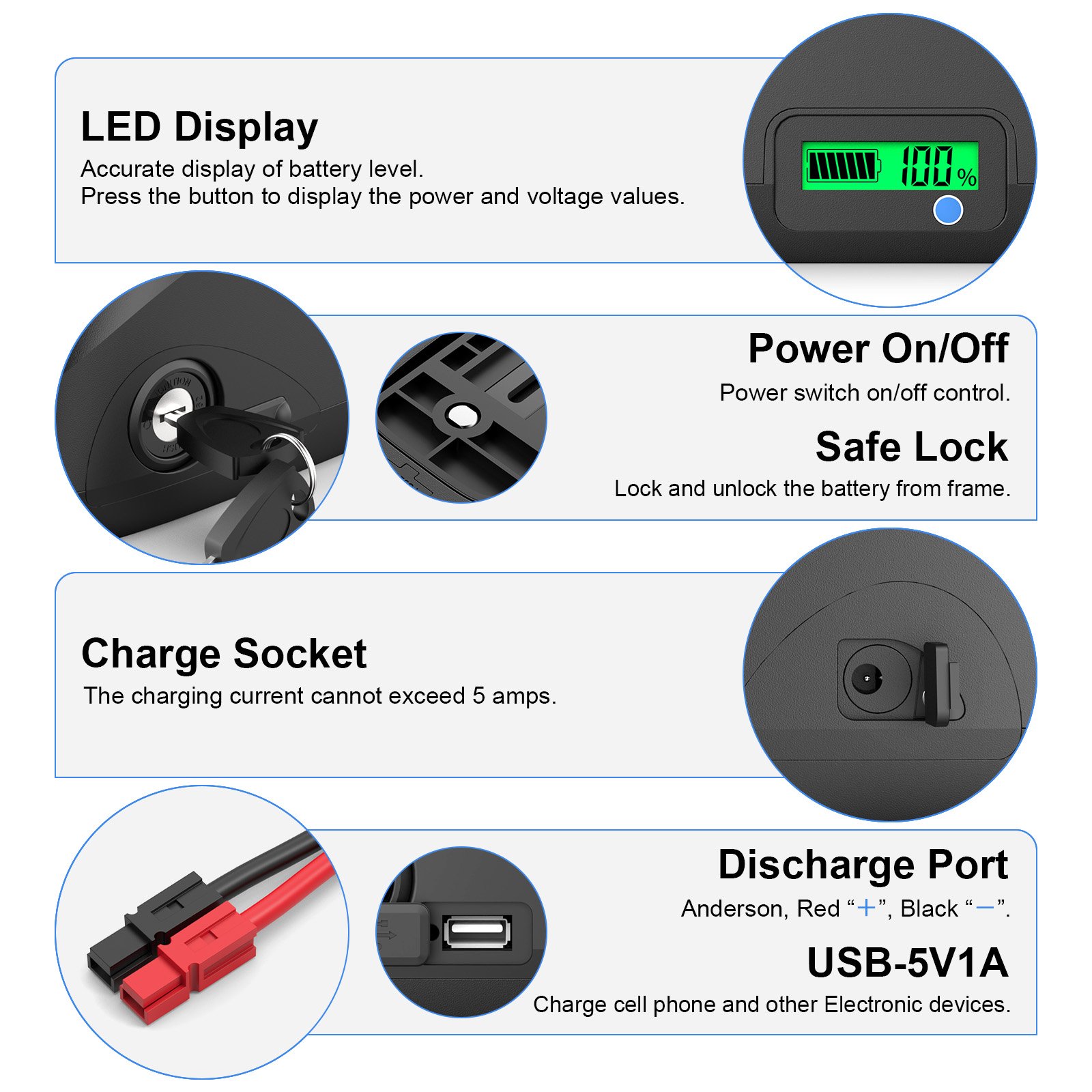 New Design Electric Bicycle Battery 36v 48v 20ah Downtube Ebike Battery Case