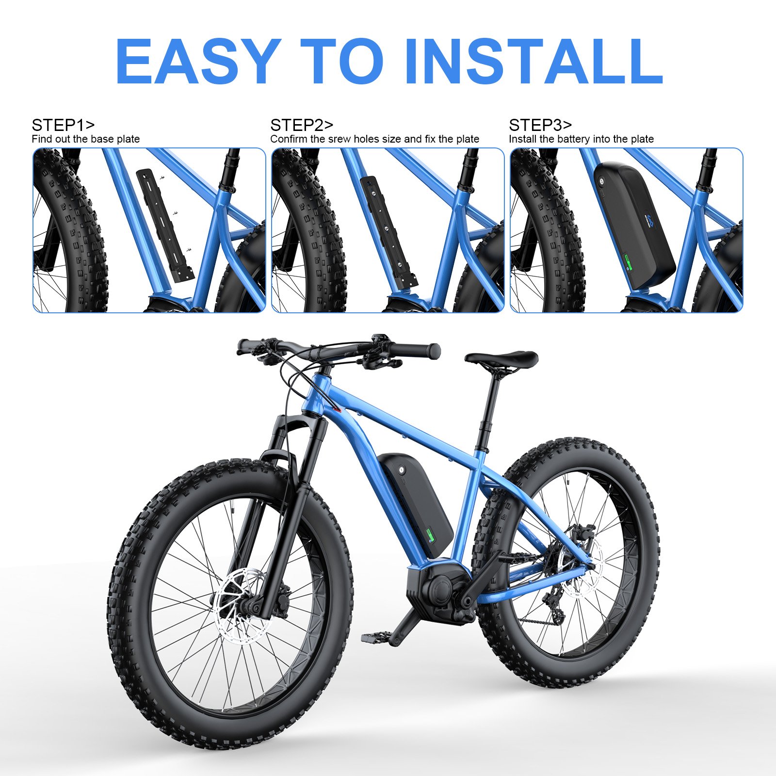 New Design Electric Bicycle Battery 36v 48v 20ah Downtube Ebike Battery Case