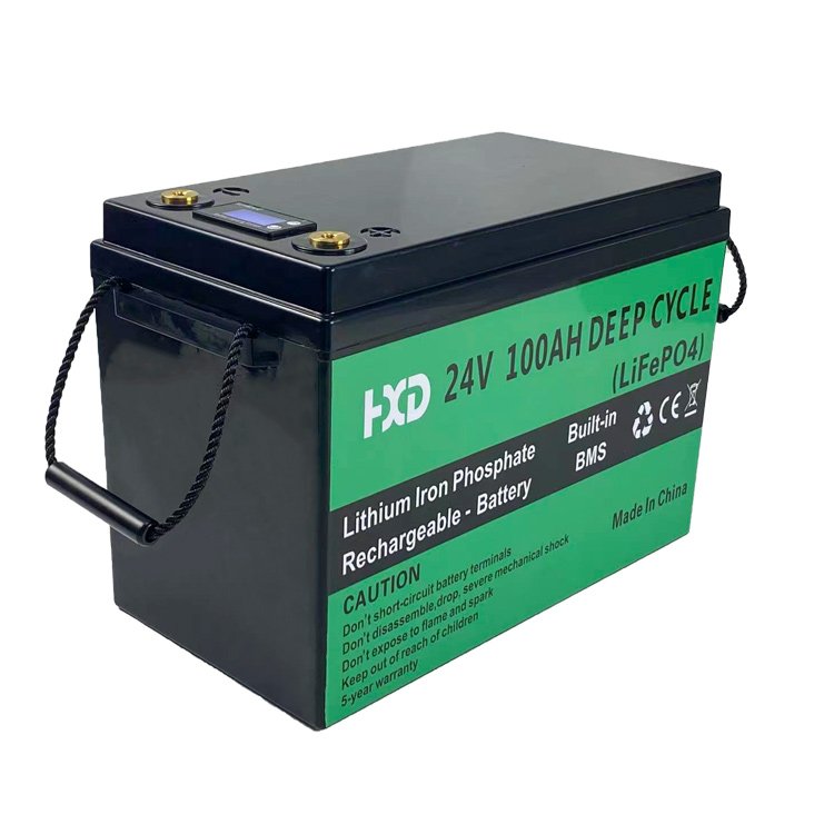 24v 100ah Lithium Ion Battery Charger Case Solar Lifepo4 Golf Trolley Lithium Phosphate Battery 100ah Capacity LFP Anode