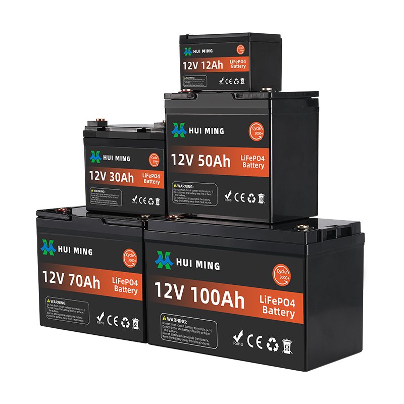 Solar Energy 12V 100Ah Lifepo4 Batteries 12.8V 24V 50ah 120ah 100ah 150Ah 200ah Lithium Ion Battery Pack