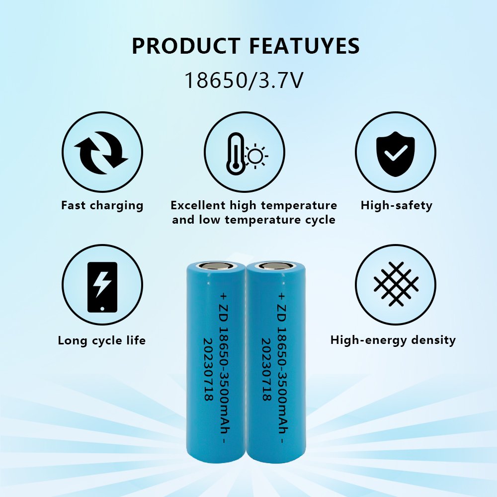 Long Cycle Life best battery 18650 rechargeable battery 3.7v 2200mAh 3500mAh lithium ion battery cells