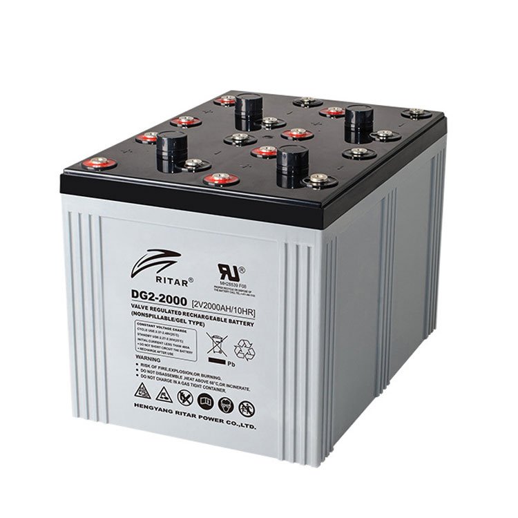 Ritar Gel Batteries 2V 1000Ah 1200Ah 1500Ah 2000Ah Sealed Lead Acid Battery
