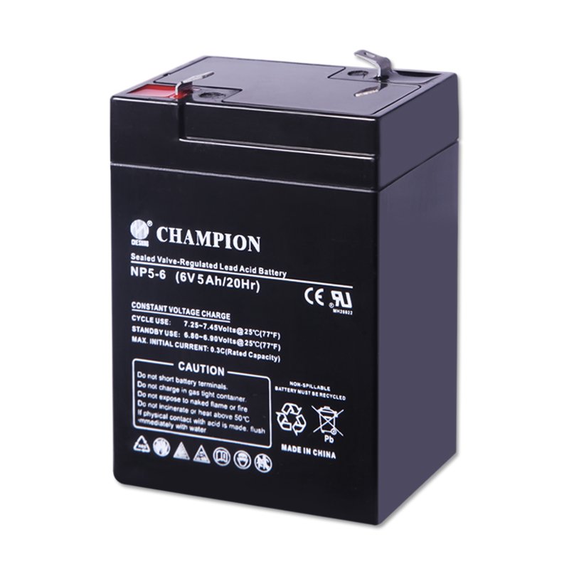 Factory direct sales 6V lead acid battery 6V5Amp vrla batteries for emergency lighting