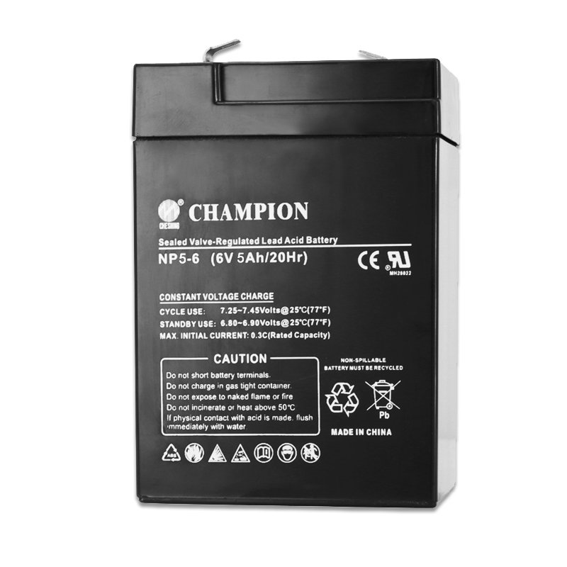 Factory direct sales 6V lead acid battery 6V5Amp vrla batteries for emergency lighting