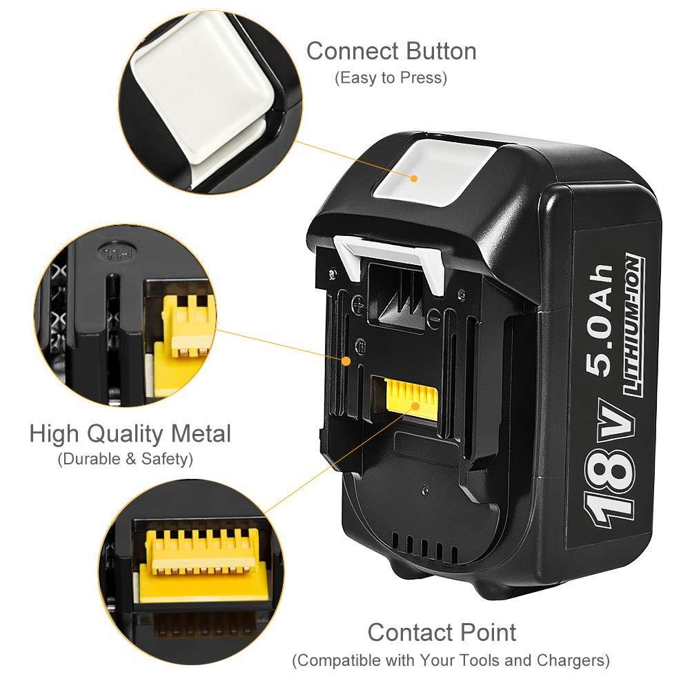 18V 5Ah 6Ah 18650 Drill Power Tools Battery Pack Replacement Lithium Ion Batteries For Makita Combo Kit Battery BL1860 BL1830