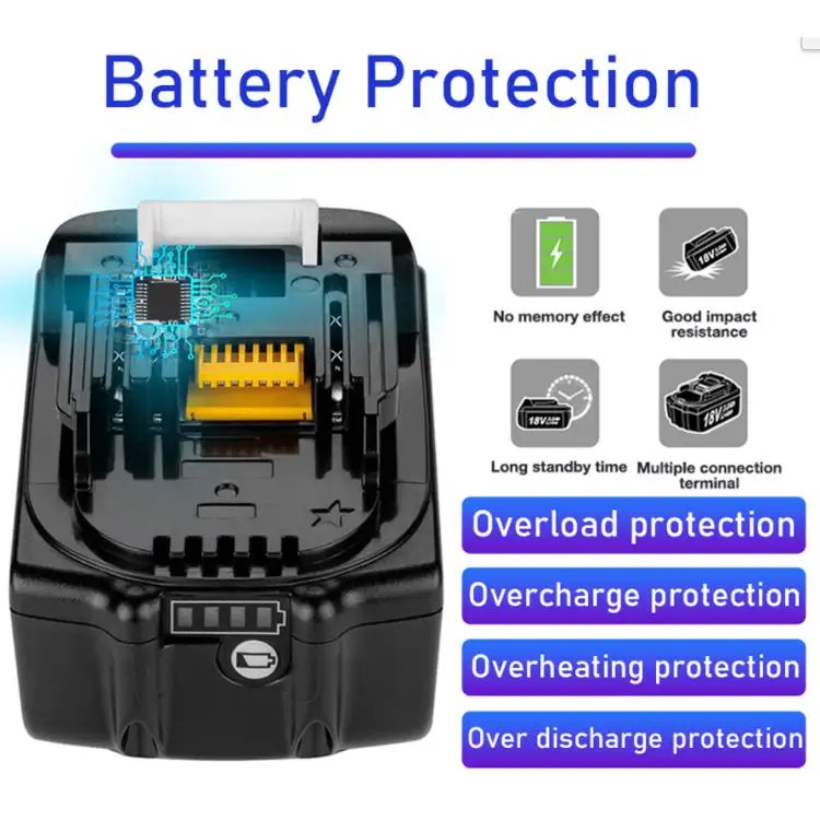 18V 5Ah 6Ah 18650 Drill Power Tools Battery Pack Replacement Lithium Ion Batteries For Makita Combo Kit Battery BL1860 BL1830