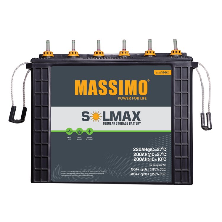 Professional Manufacturer Selling MASSIMO 200AH 12 V Tall Tubular Storage Battery Lead Acid Battery for Sale