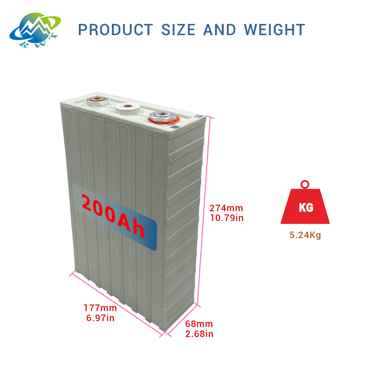 RWT solar power station dc ac 200ah lifepo4 battery pack 24v lifepo4-batterie household energy storage battery