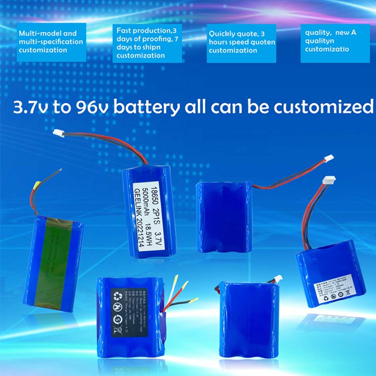 Factory directly Rechargeable lithium ion Battery pack 3.7v 7.4v 11.1v 14.8v 12v 24v 18650 32650 26650 21700 battery pack