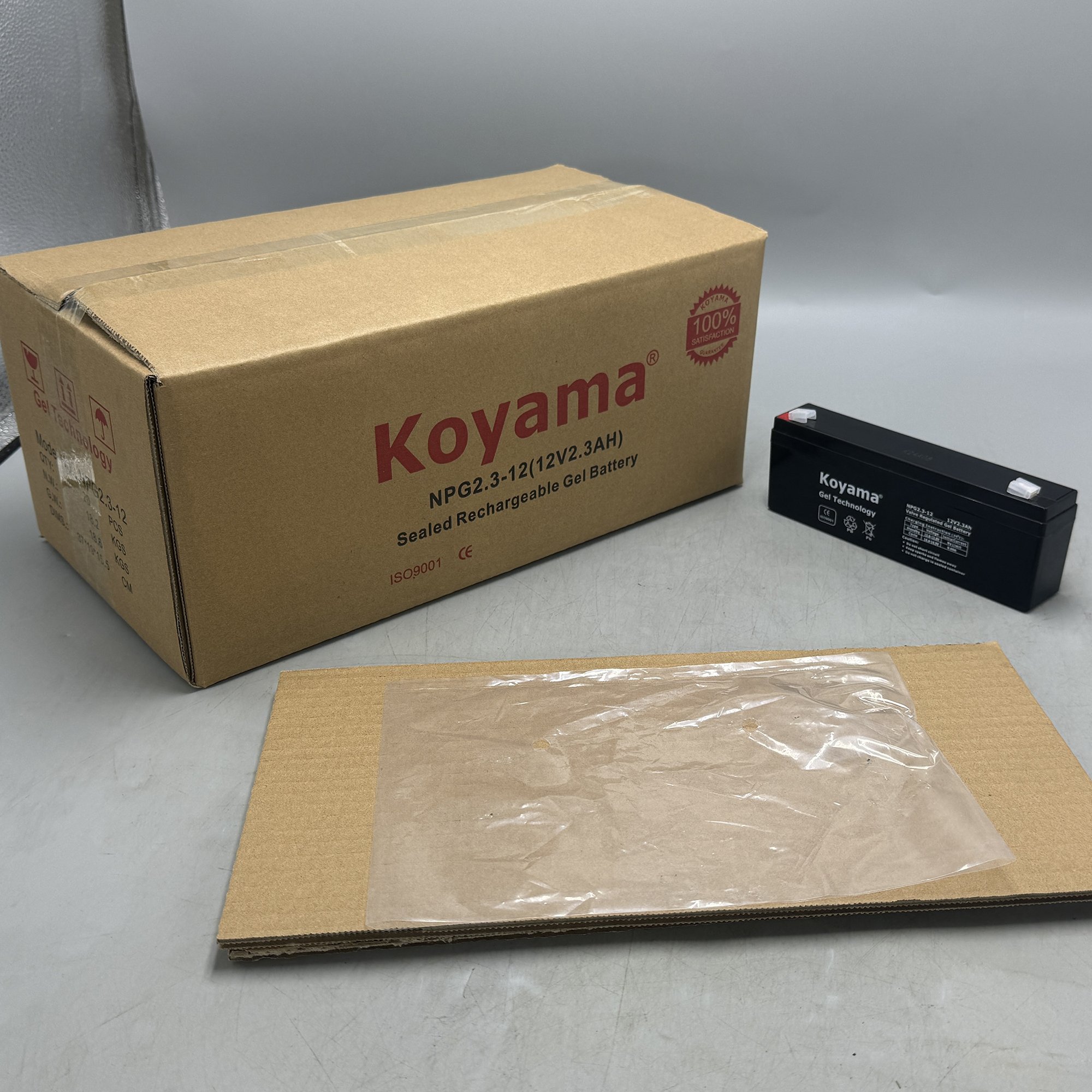 Koyama 12V2.3Ah Lead Acid Battery Rechargeable VRLA AGM Battery for Medical equipment