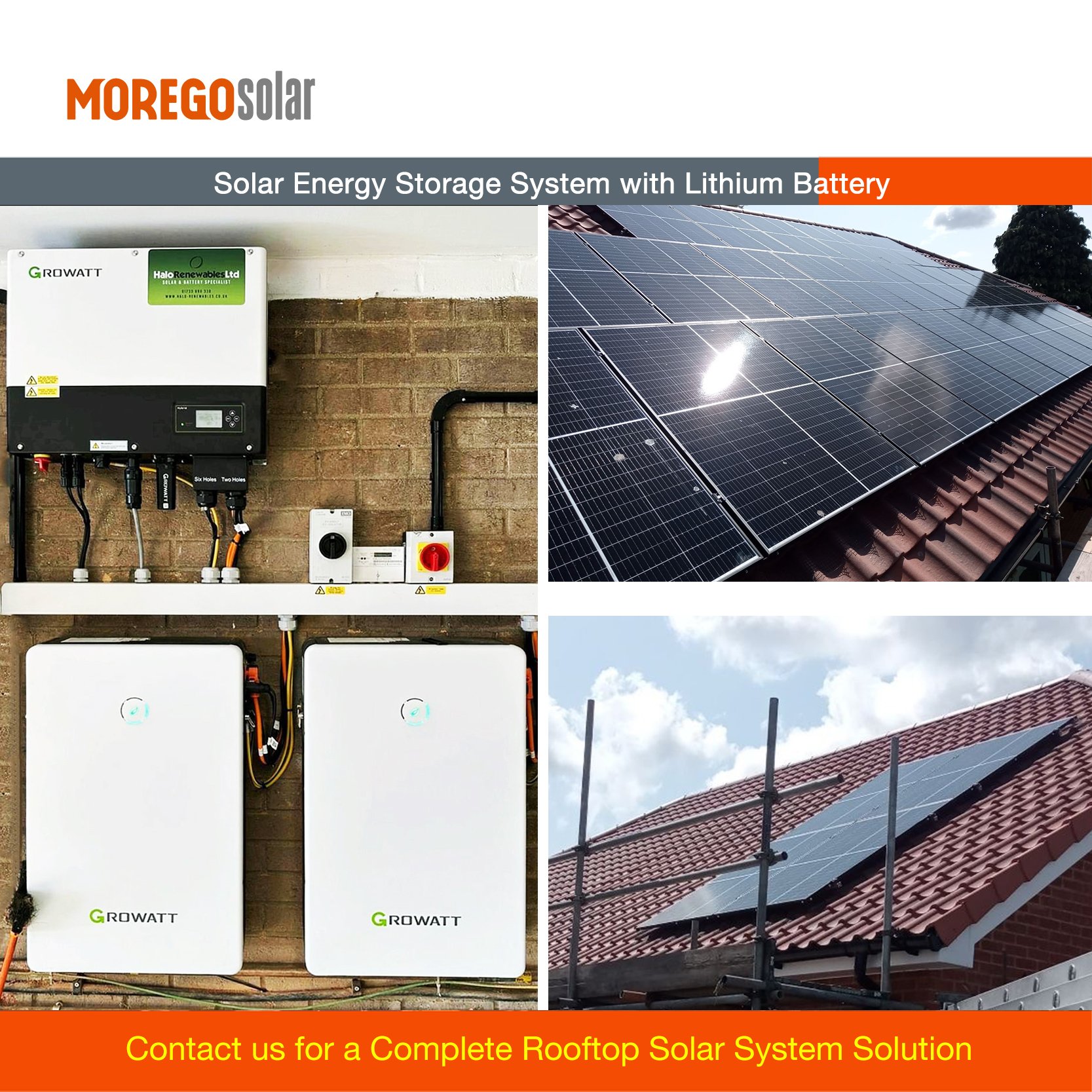 Moregosolar Complete off grid solar panel system 5KW 10KW home solar systems for sale inverter with built in battery