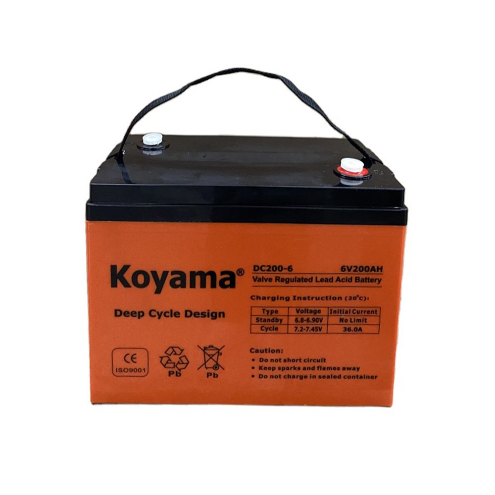 Electric Vehicle Floor Machines Specialised 6V 8V 12V Deep Cycle AGM Battery 200AH Renewable Energy System Lead Acid Batteries