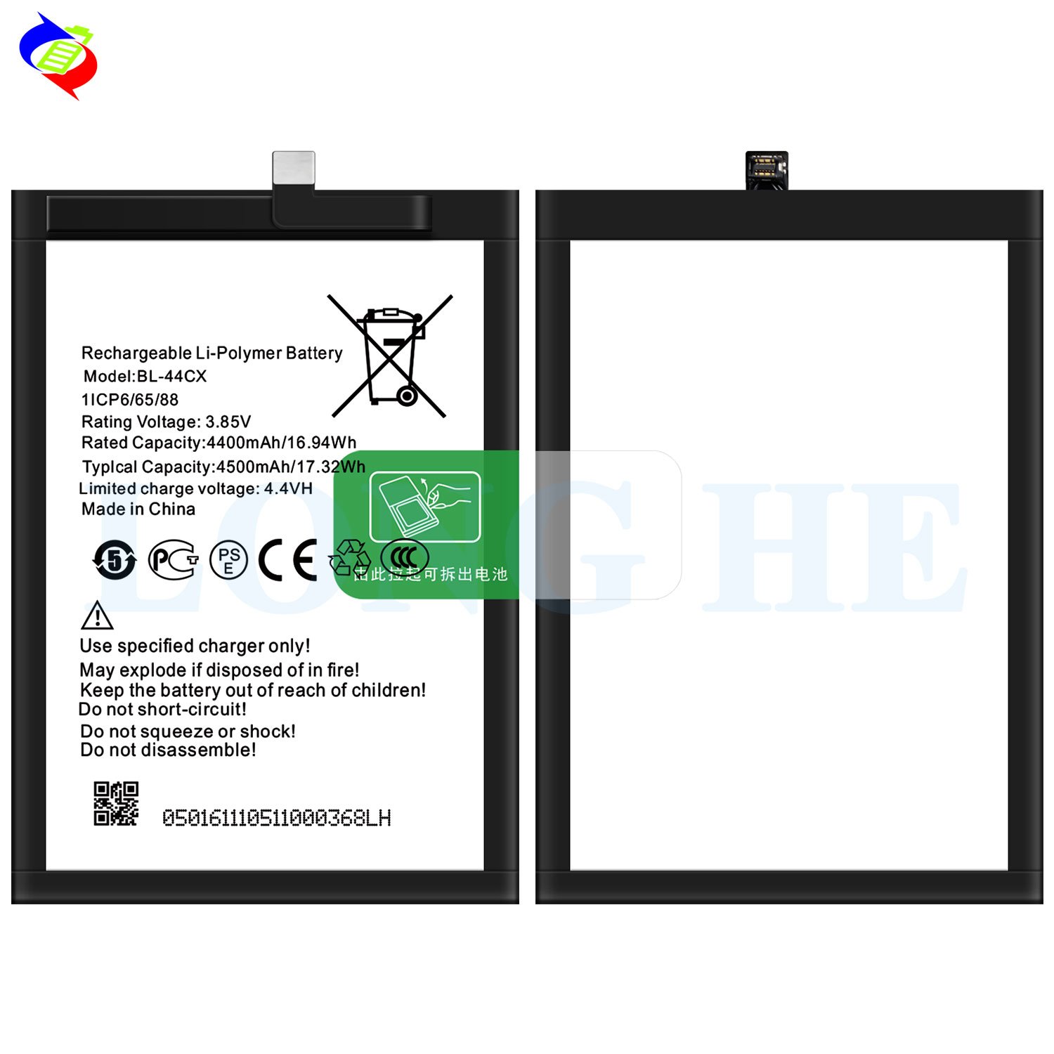 4500mAh BL-44CX X687 mobile phone battery for infinix Zero 8 battery rechargeable batteries