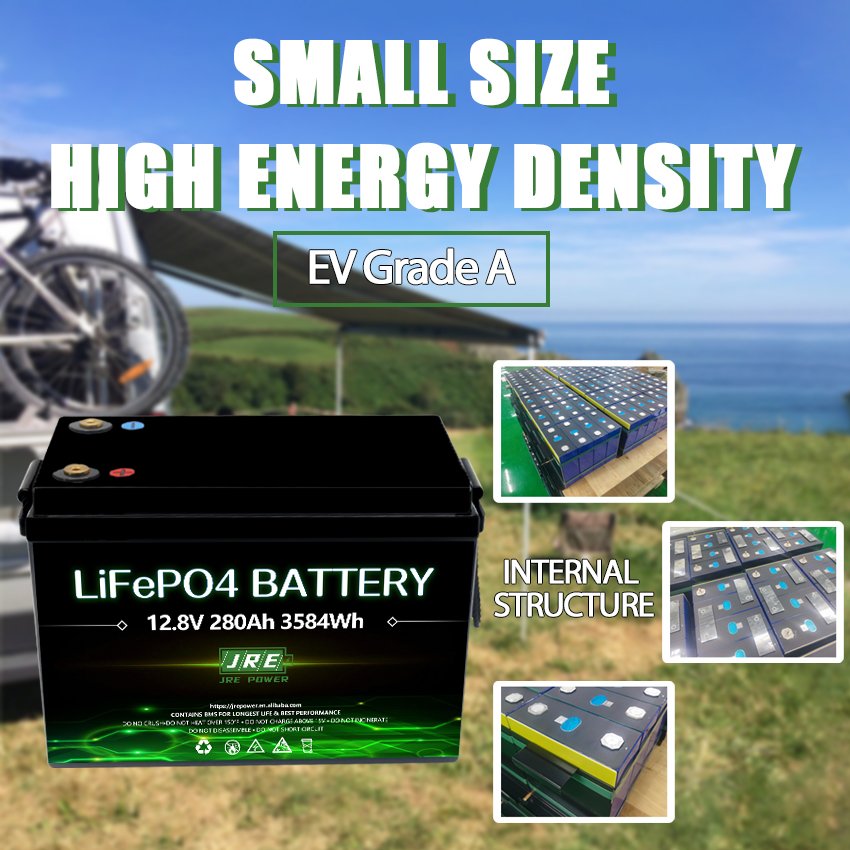 12v 280ah lifepo4 lithium ion battery pack 12v for rv marine boat