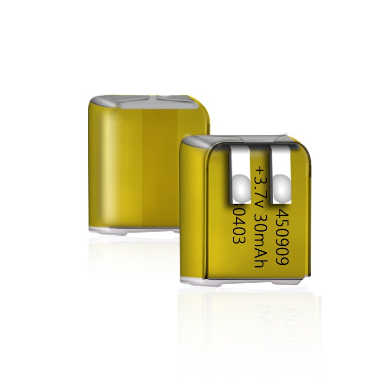 3.7v 30mah 450909 Rechargeable Lipo Lithium Polymer Battery 450909 For Wireless Earphone Speaker Smart Wear