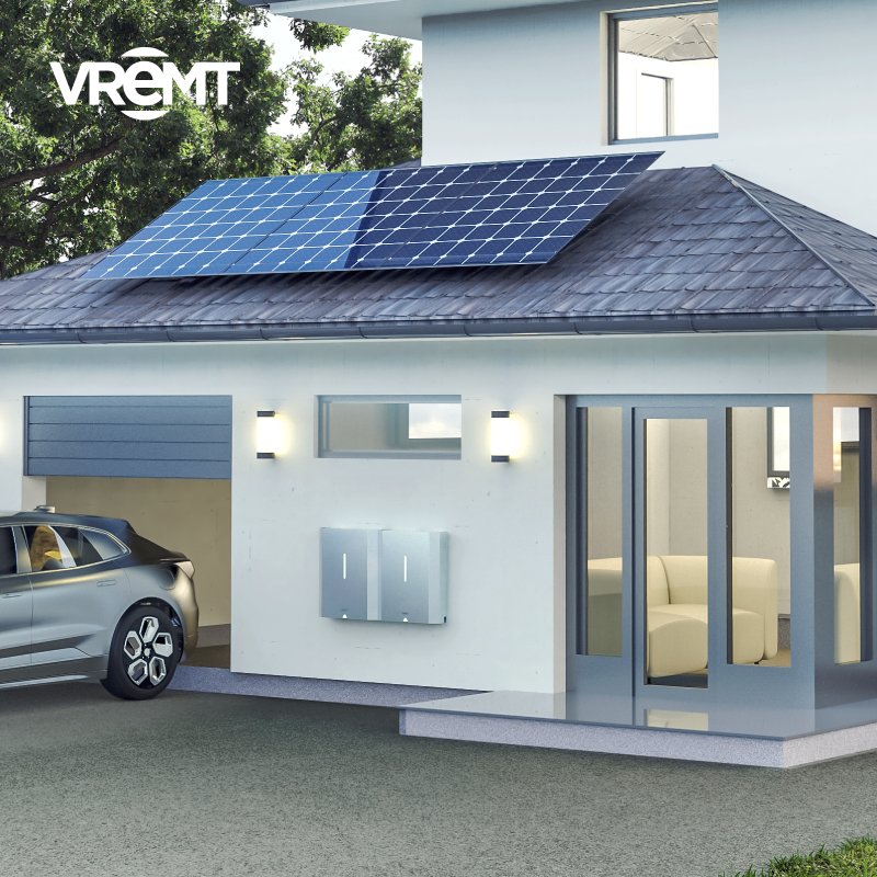 VREMT 5.3kWh 104 Ah Lithium Iron Phosphate Household Wall Mounted Battery Energy Storage System