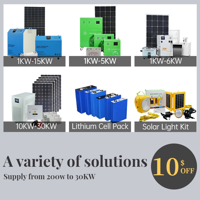 15Kw Home Module Kit Price 10Kw 12Kw 10Kva 20Kw Panel Set 100Kw Pv Power Solar Energy On Grid Solar Generator System