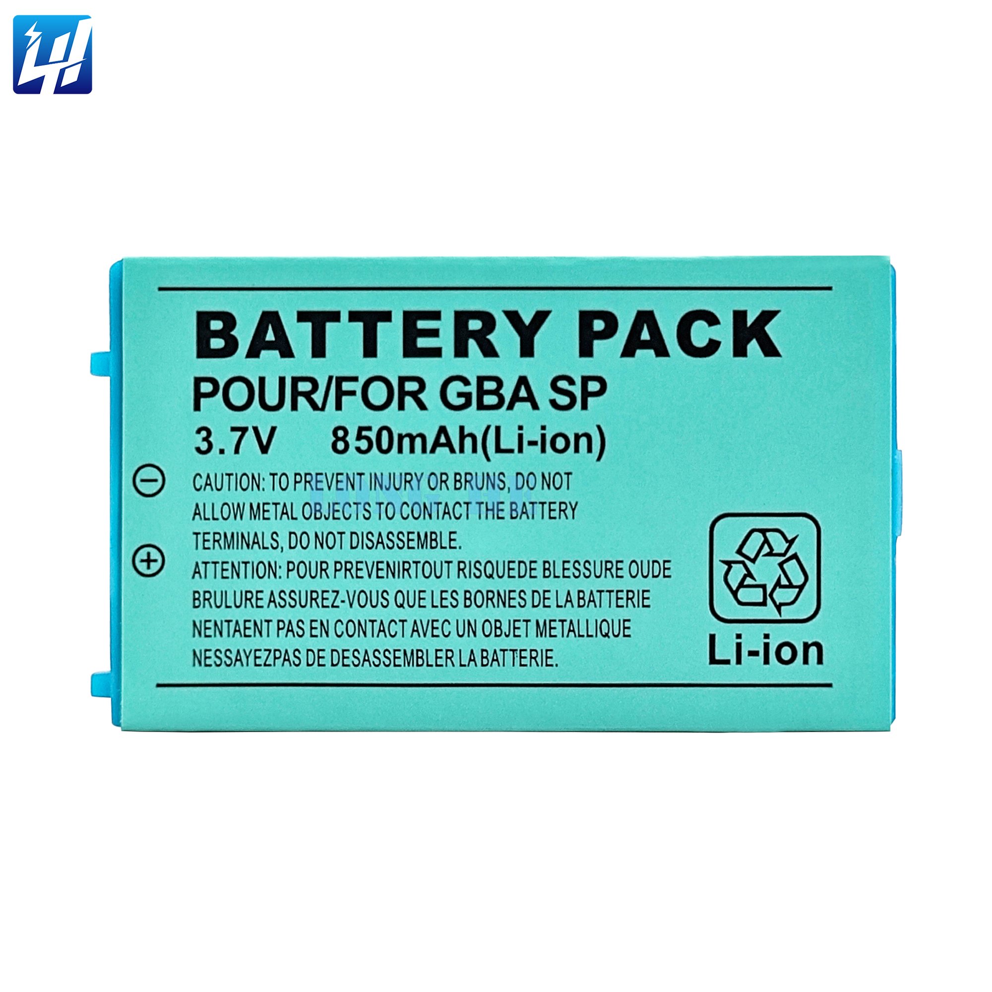 OEM GBA SP Battery Replacement For Gameboy Advanced GBA SP 3.7V 850mAh Li-ion Rechargeable Batteries