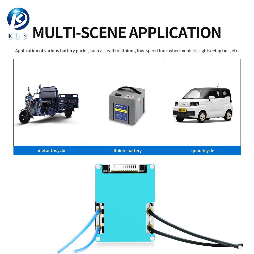 KLS BMS 1A 10A 60A with Balance Bms Lifepo4 Li-Ion Lto Battery Management System Bms for electric sweeper