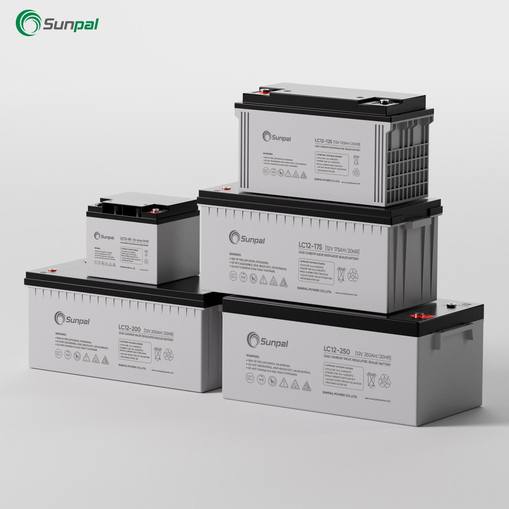 Sunpal AGM Gel Batterie Solaire 12V 100Ah 120Ah 150Ah 200Ah Lead Acid Battery Italy Stock