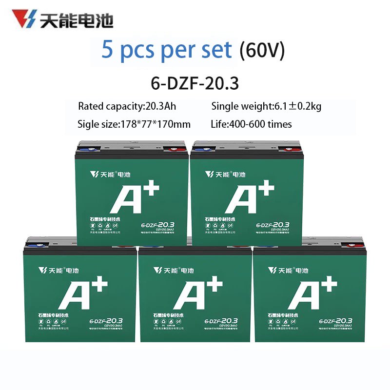 Ebike Battery 48v 20ah acid tianneng cells lead acid batteries