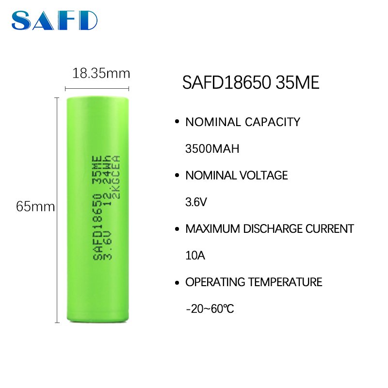 18650 lithium-ion battery cell lithium ion battery cell 3500mah 10a 3c discharge