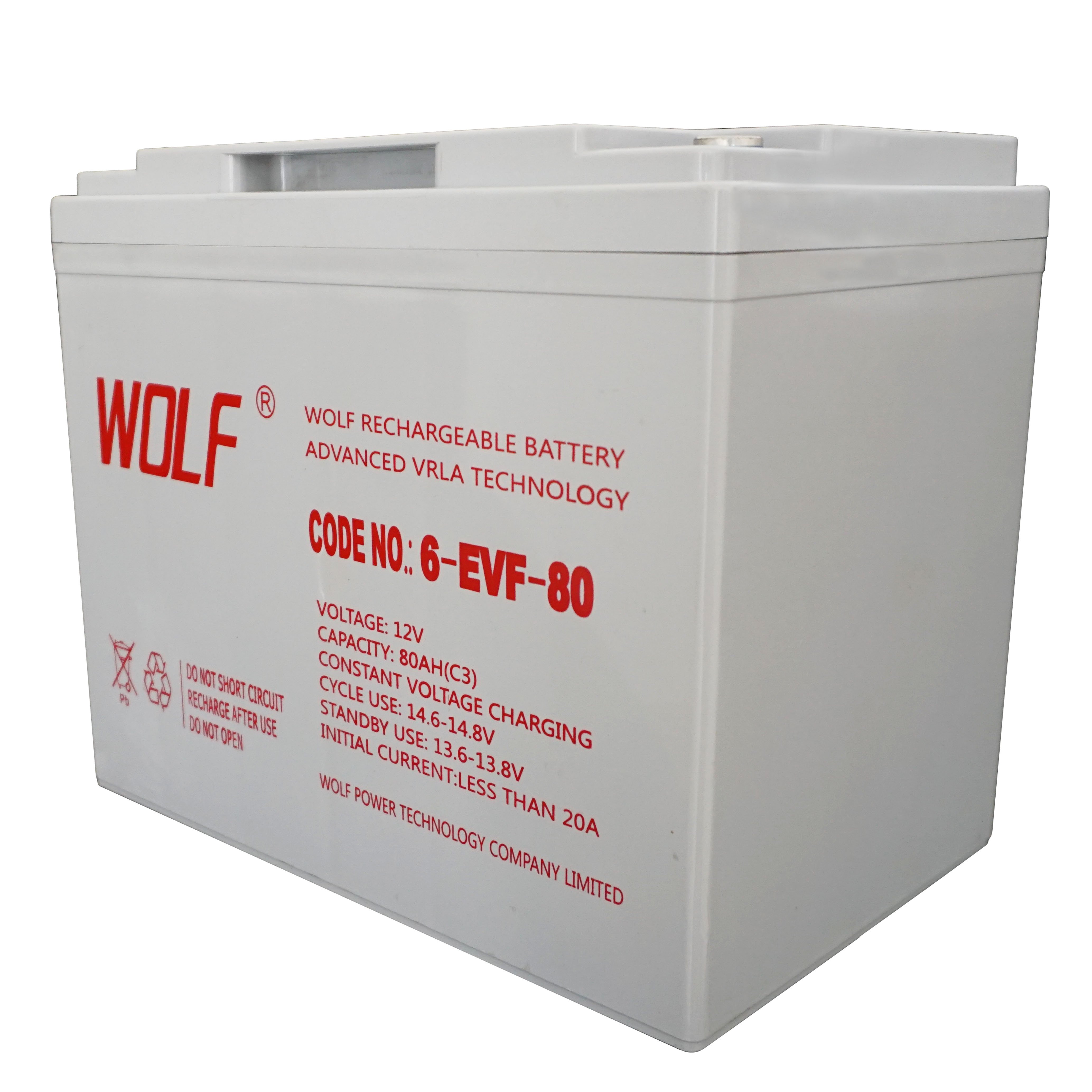 12v 80ah gel battery 6-EVF-80 deep cycle lead acid battery for electric folklifts