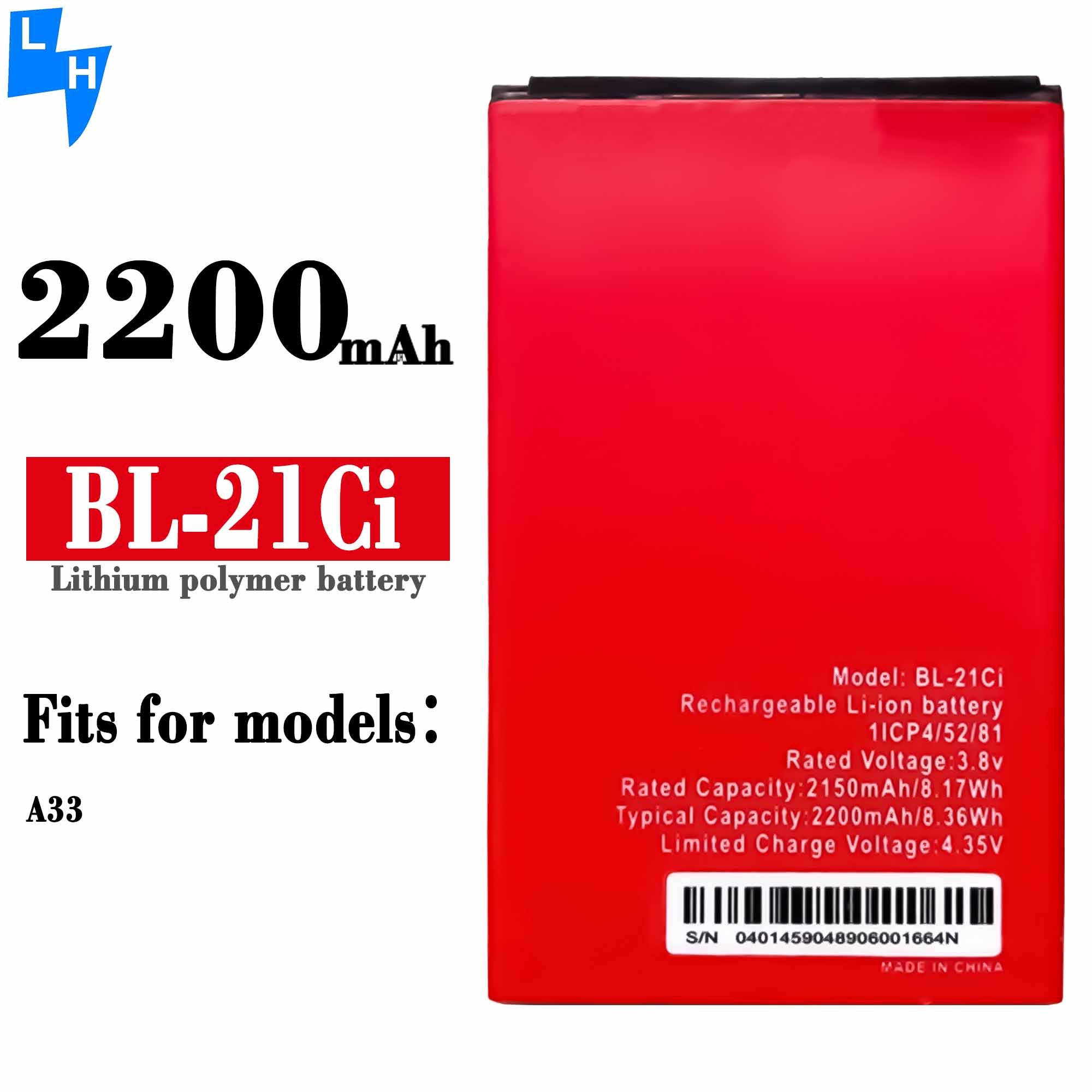 BL-21Ci 2200mAh OEM li-ion mobile phone battery for itel A33 batteries
