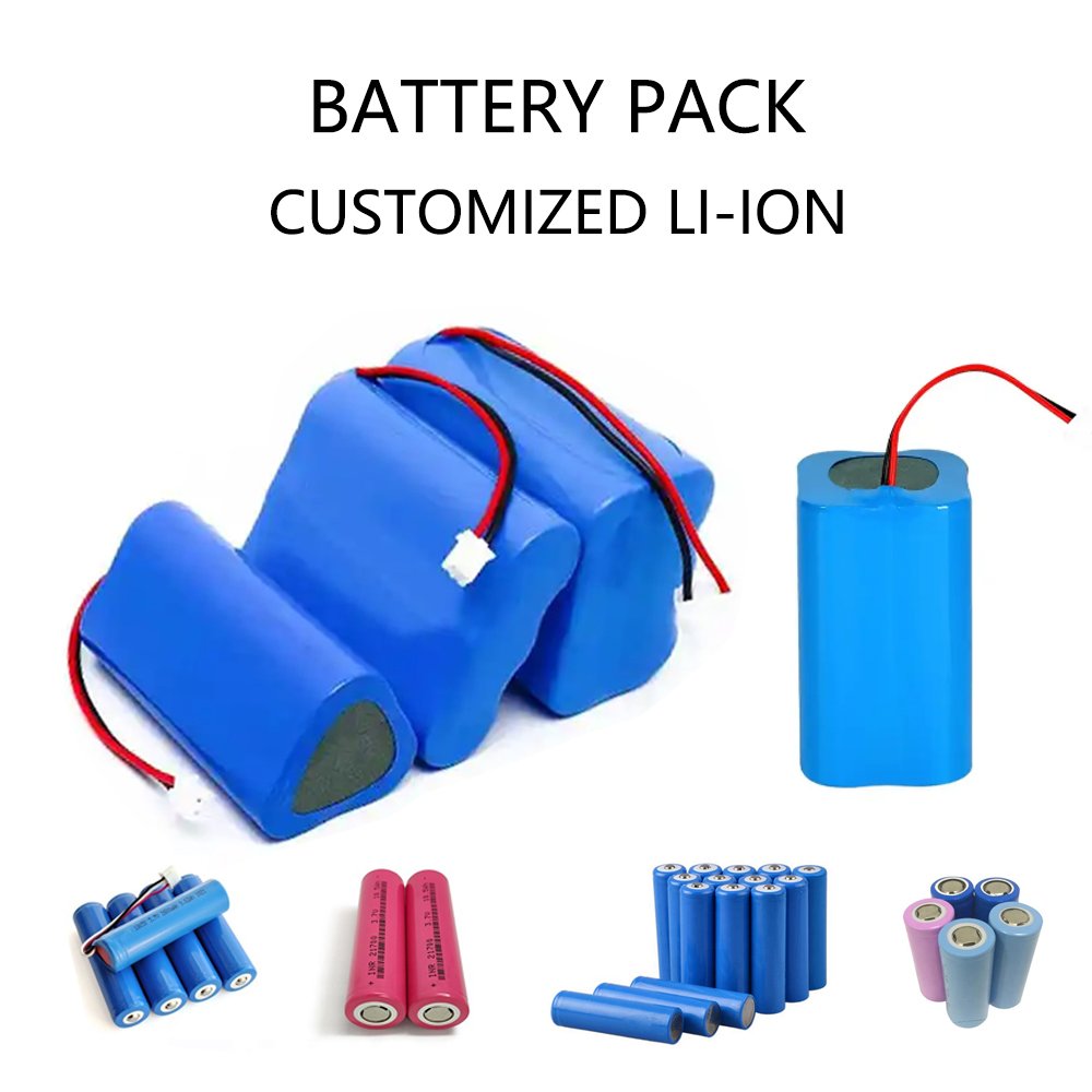 Customized batteries lithium 24v 3.7V 7.4V 11.1V 12V 24V 36V 48V Lion battery DIY 18650 Lion Battery Recharge