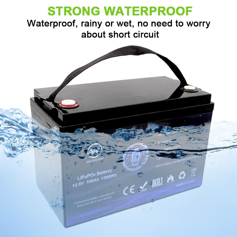 Replace the Lithium Ion Battery Lead-Acid Gel Battery Yabo Custom RV/ Camping Long Life Cycle 170Ah 150Ah 100Ah 12V 24V LiFePO4