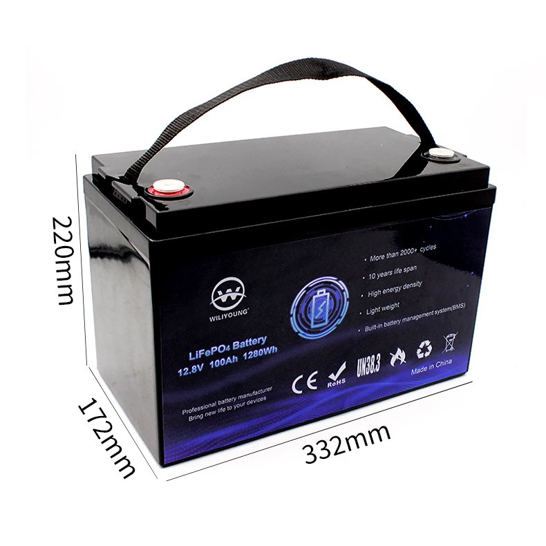 Replace the Lithium Ion Battery Lead-Acid Gel Battery Yabo Custom RV/ Camping Long Life Cycle 170Ah 150Ah 100Ah 12V 24V LiFePO4