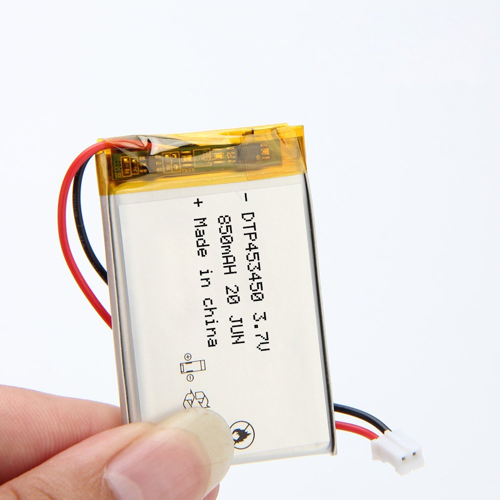 3.7v rechargeable smallest 453450 lipo battery with 800mAh lithium ion battery