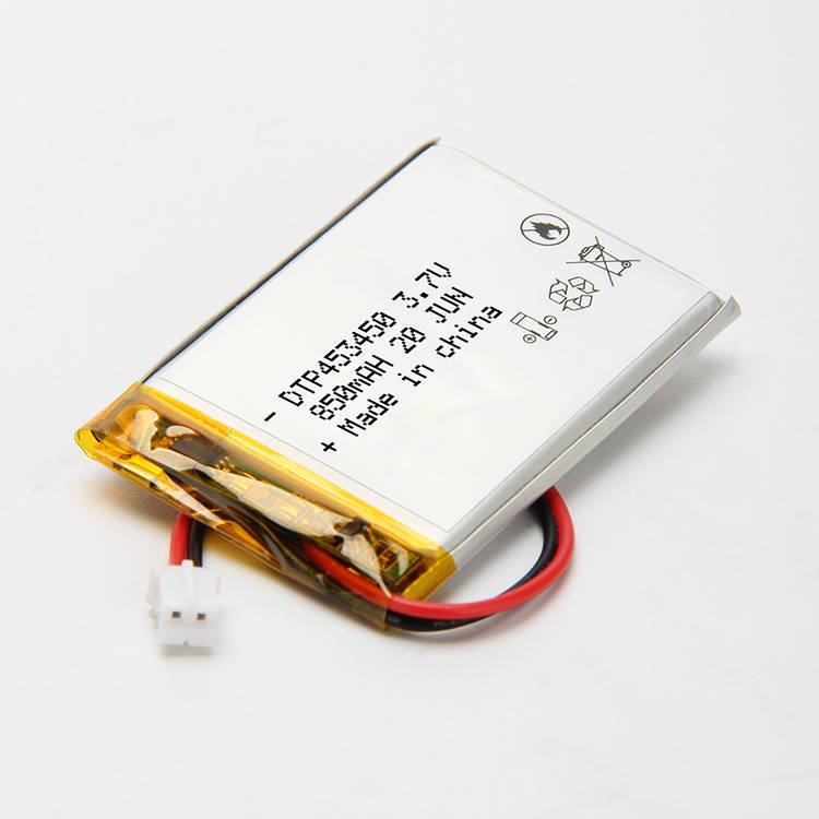 3.7v rechargeable smallest 453450 lipo battery with 800mAh lithium ion battery