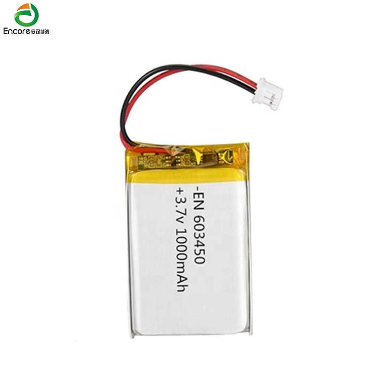 3.7v 603450 1000mah 4.2v 15c 37v ultra thin lithium ion liion rechargeable lipo battery for rc helicopter drone