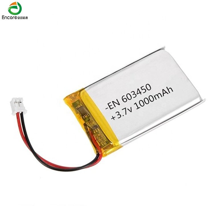 3.7v 603450 1000mah 4.2v 15c 37v ultra thin lithium ion liion rechargeable lipo battery for rc helicopter drone
