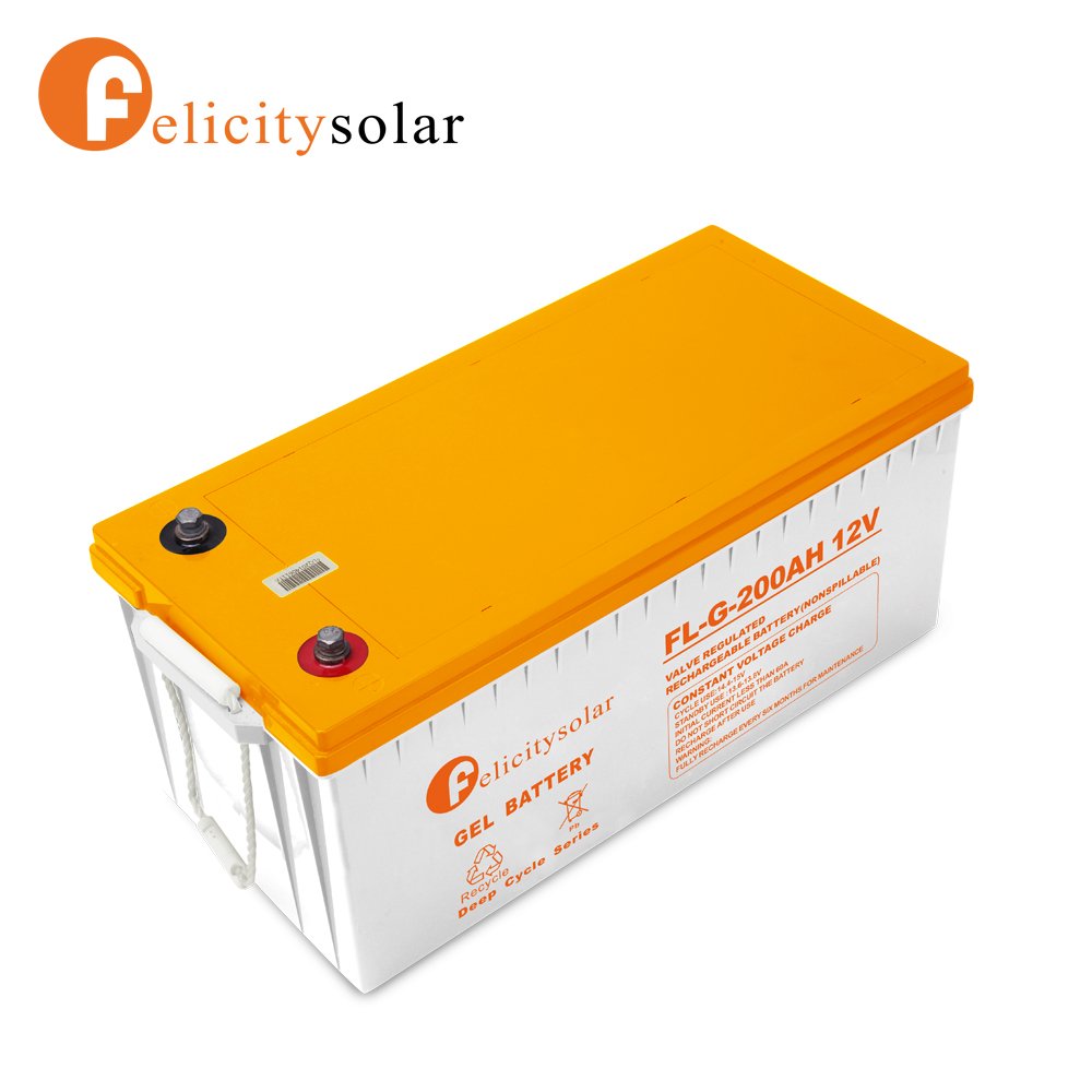 Felicity solar 200ah 12v gel solar energy systems storagebattery