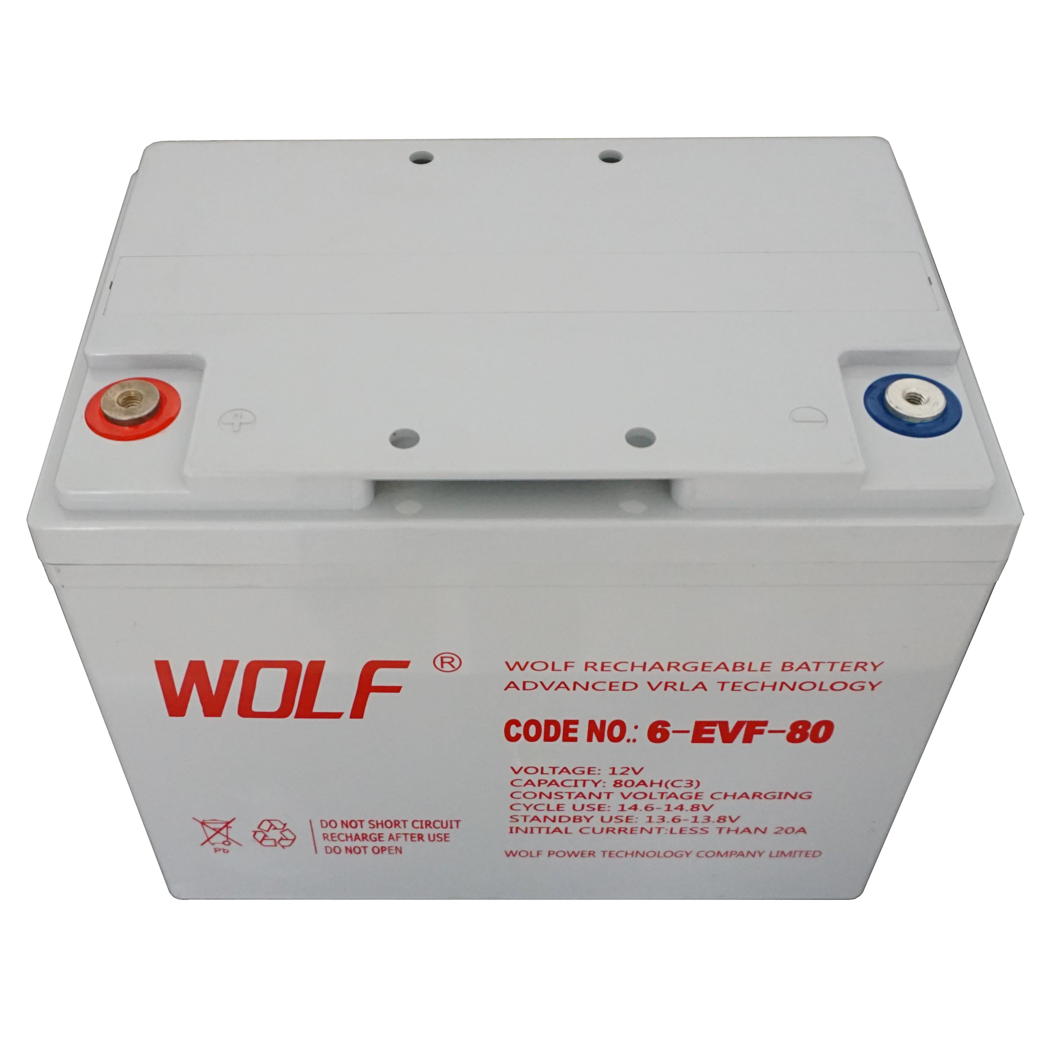 Rechargeable Deep Cycle 12V Battery Manufacturing Agm 12v 80ah Battery For Electric Folkfifts