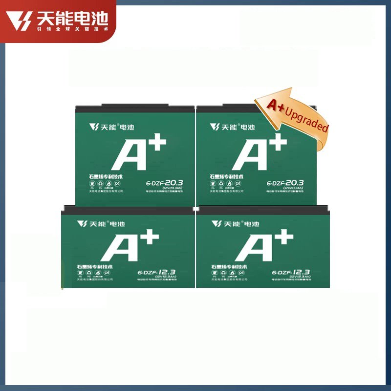 Tianneng Battery 12v12ah Lead Acid Battery 12v12.3ah A+ 6-DZF-12.3