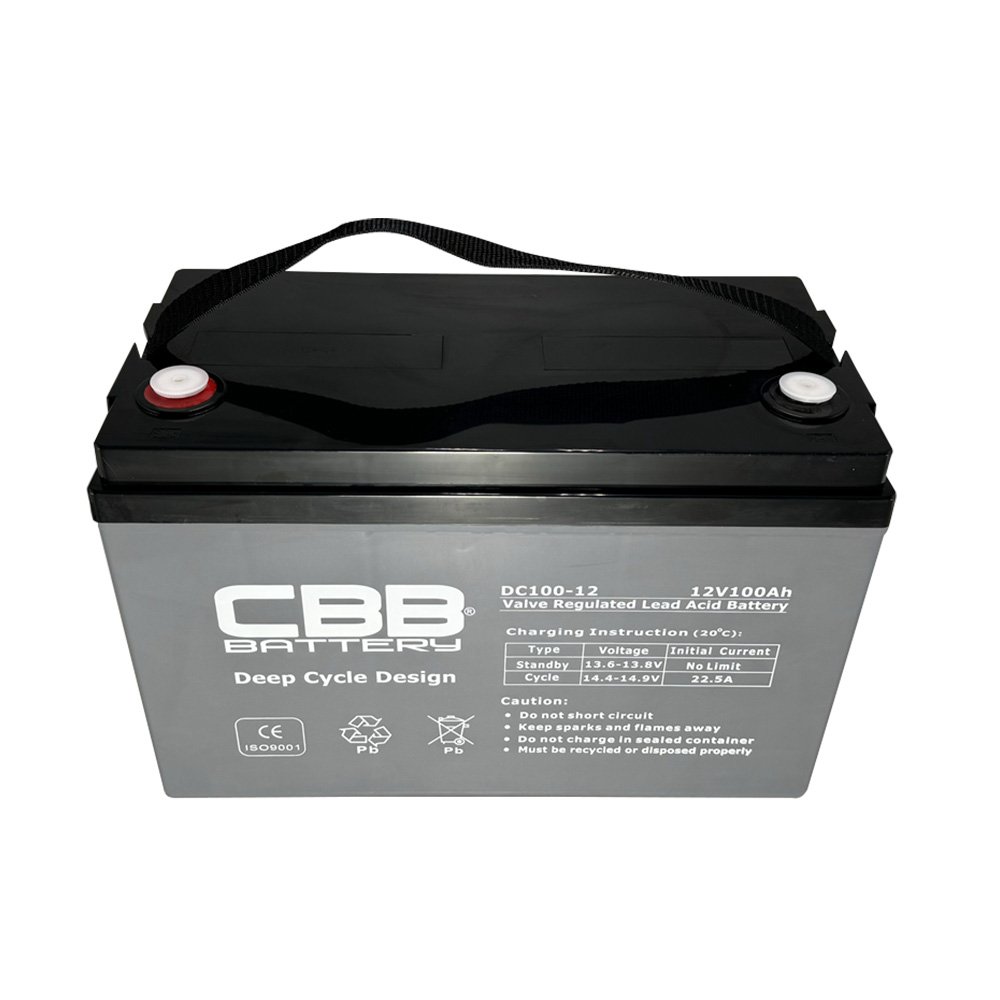12V Marine AGM Lead Acid Battery 100AH for Electric Golf Cart Electric Scooter Deep Cycle UPS 12AH and 150AH Capacities