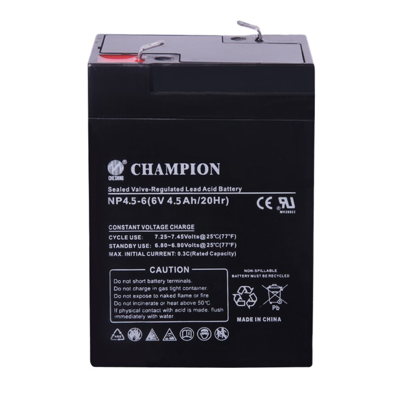 CHESHING CHAMPION 6V4.5AH AGM VRLA Battery lead acid power storage maintenance-free battery with charger