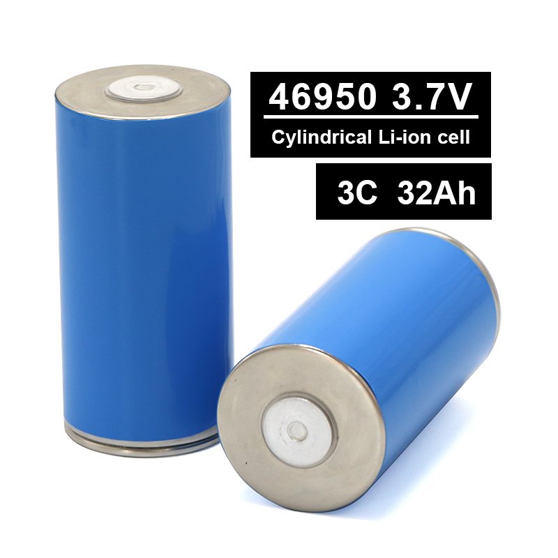 Original 4695 46950 Battery Cell 32Ah 3C 4C Cylindrical Battery Pack For 32Ah Flashlight Portable Station Power Bank Battery