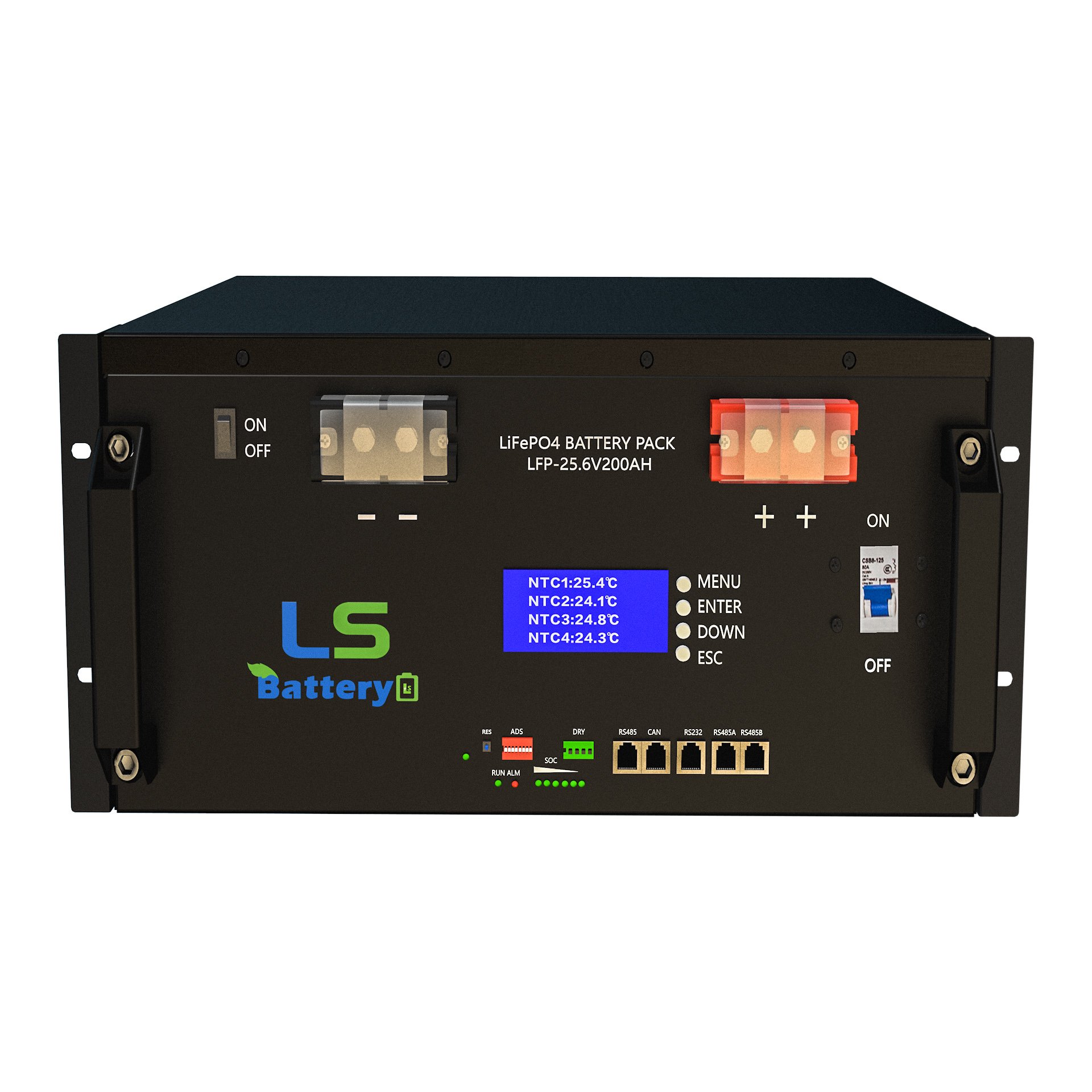 24v 100ah lithium ion battery 25.6V 200Ah LiFePO4 battery 24v 200Ah Server Rack LiFePO4 Battery