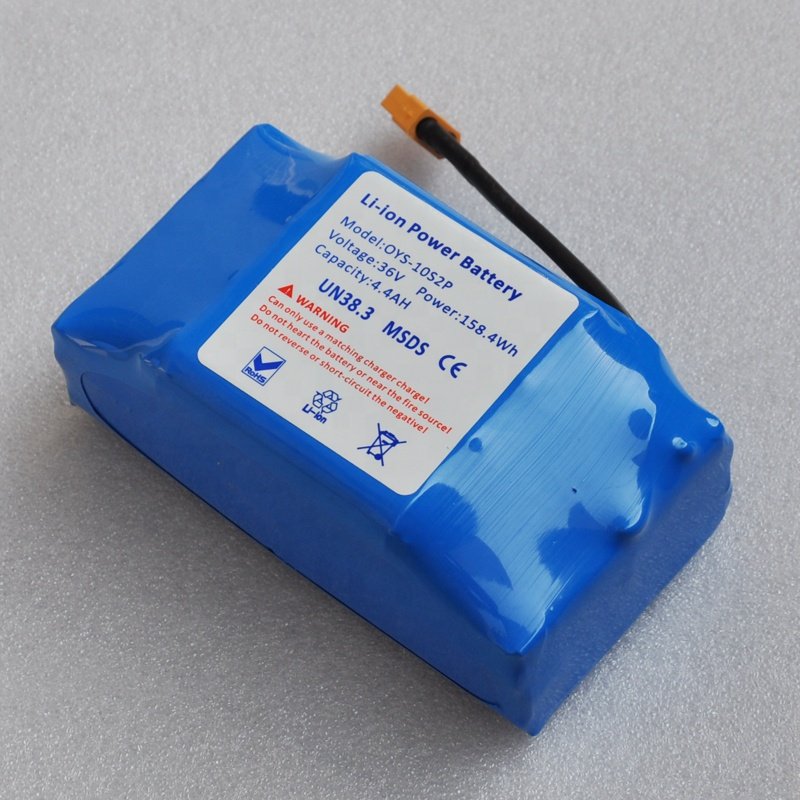 18650 10S2P li ion 36v 4400mah lithium ion battery pack hoverboard 4.4ah