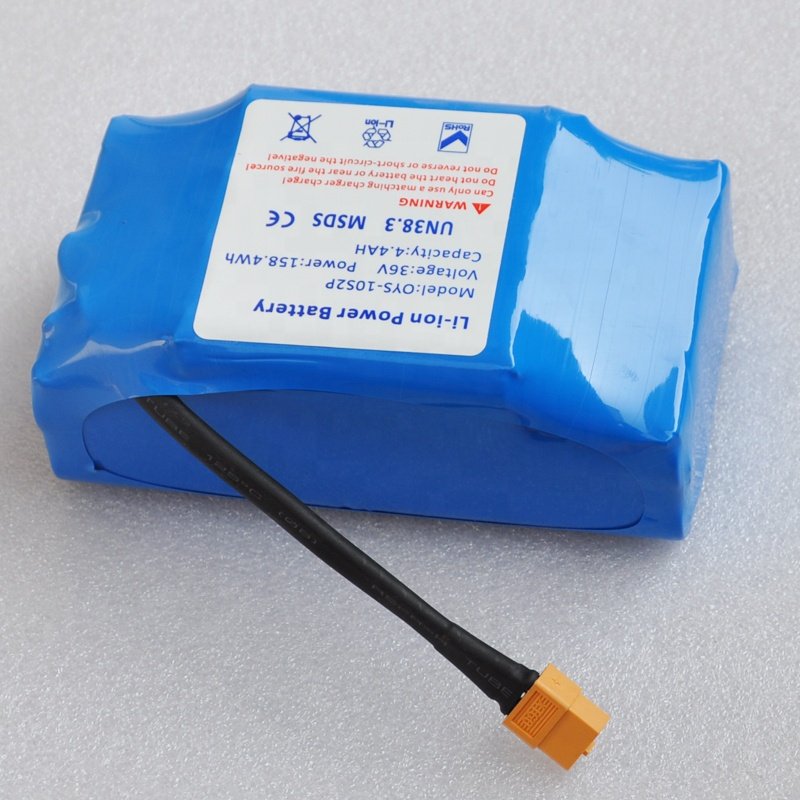 18650 10S2P li ion 36v 4400mah lithium ion battery pack hoverboard 4.4ah