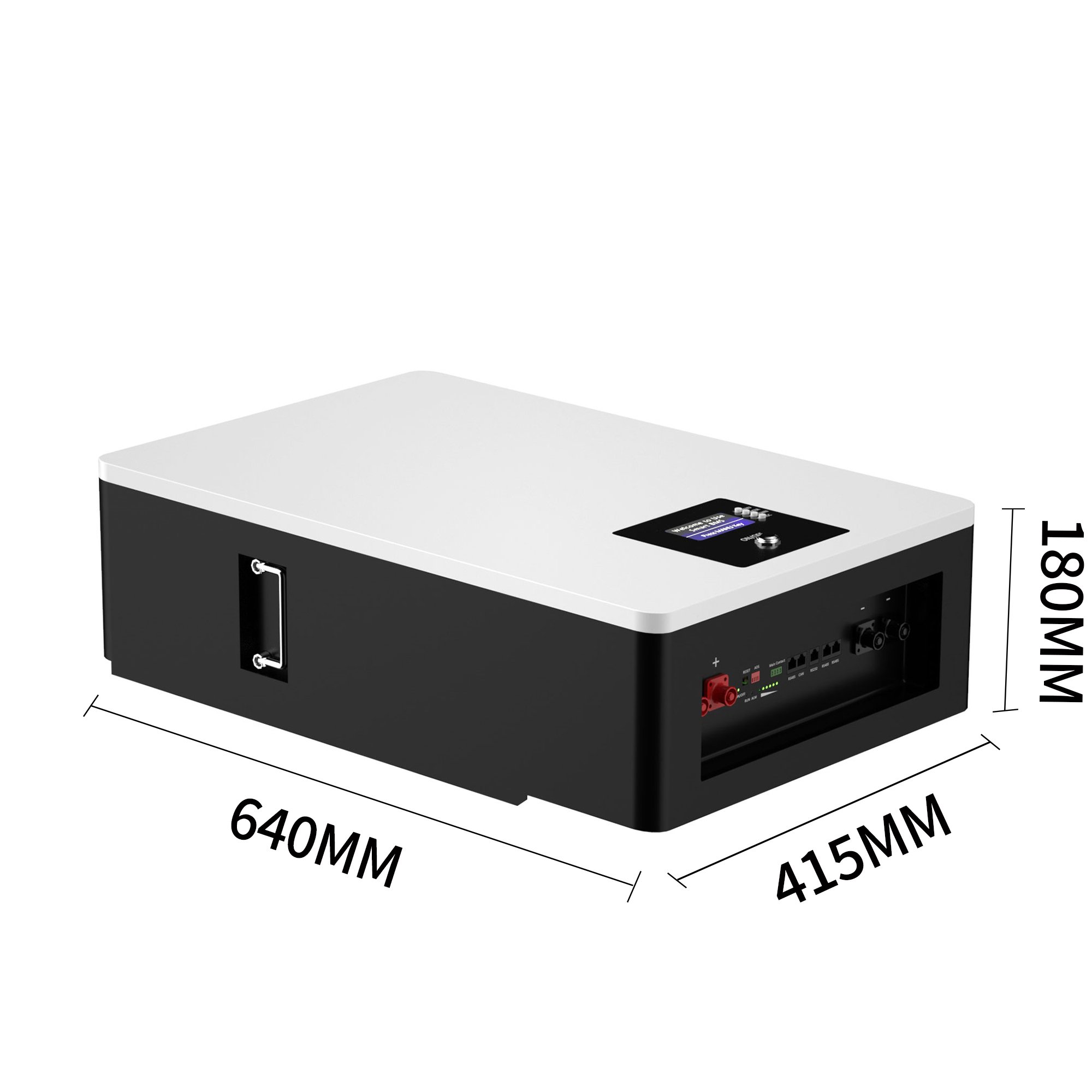 Lifepo4 Battery System 100Ah Wall Mount Lithium Ion Battery For Smart Home Storage System